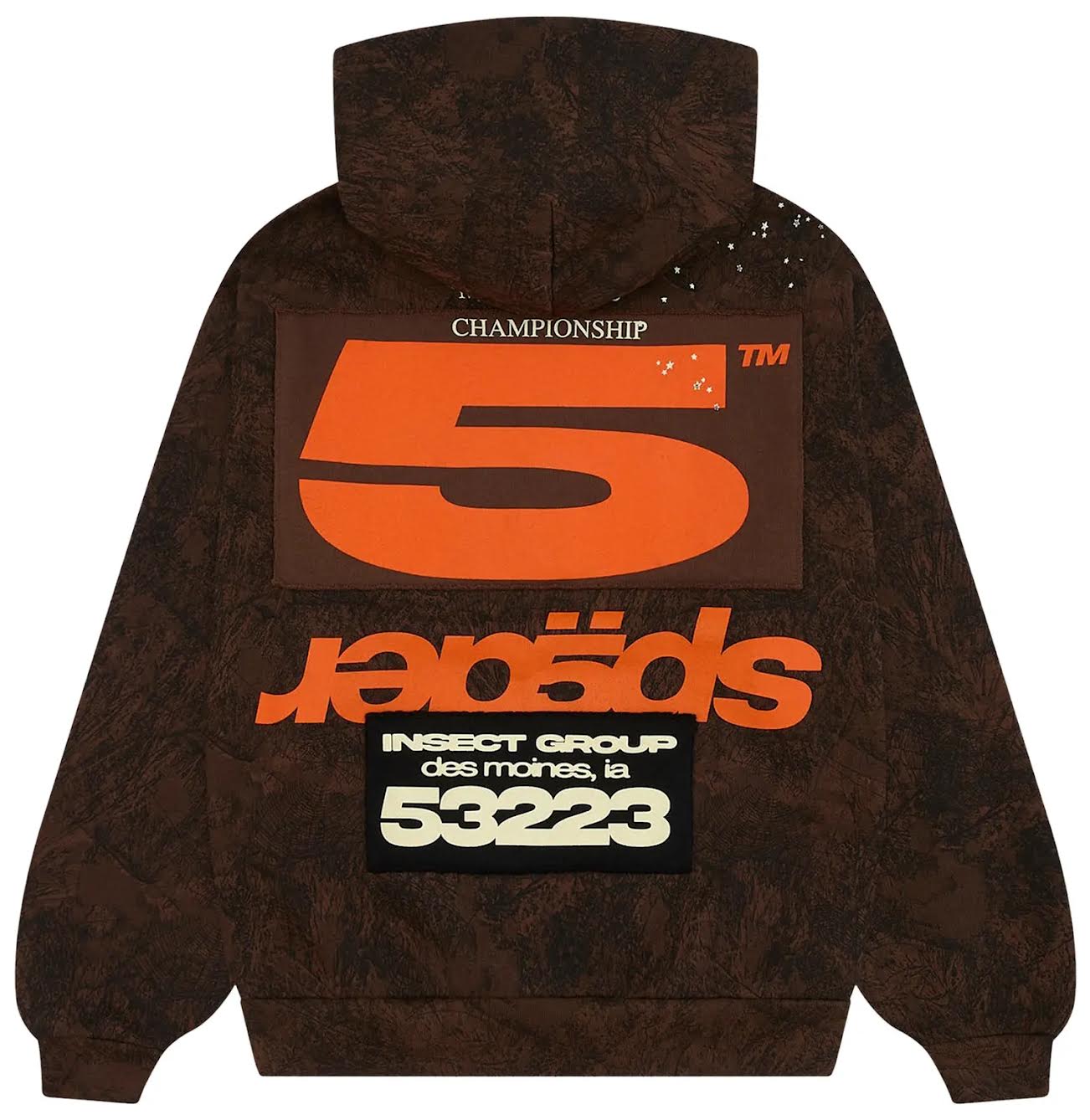 Sp5der T&F Tree Camo Hoodie 'Brown'