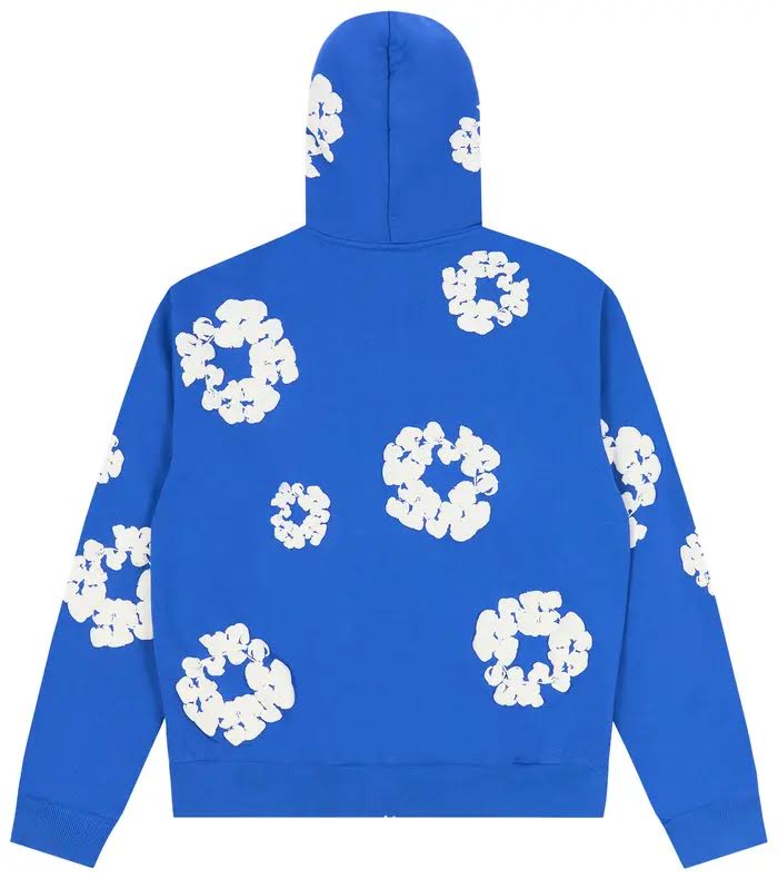 Denim Tears Cotton Wreath Zip
Hoodie 'Blue'