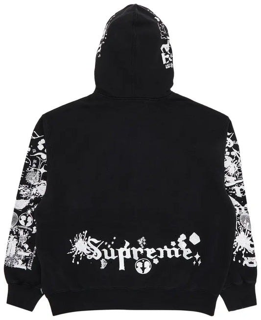 Supreme AOI Zip Up Hooded
Sweatshirt 'Black'