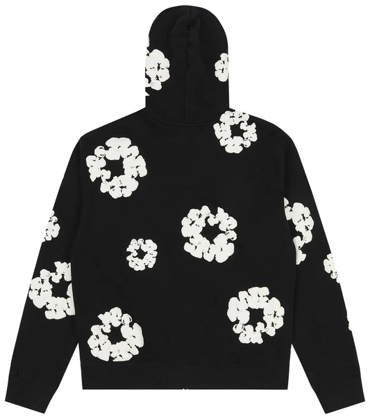 Denim Tears Cotton Wreath Zip Hoodie 'Black'