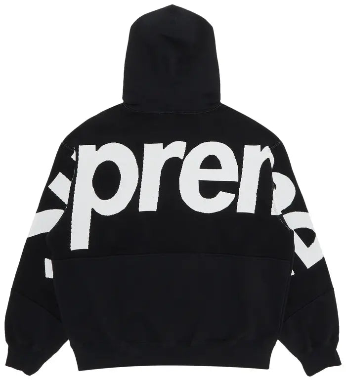 Supreme Big Logo Jacquard
Hooded Sweatshirt 'Black'