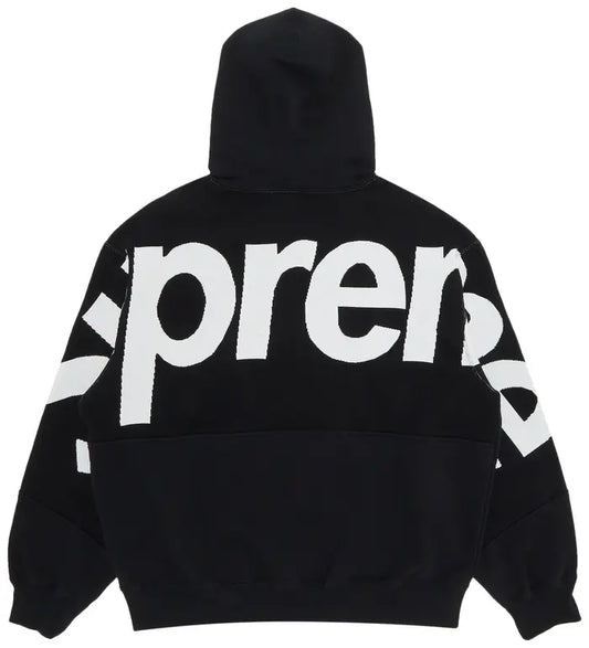 Supreme Big Logo Jacquard
Hooded Sweatshirt 'Black'