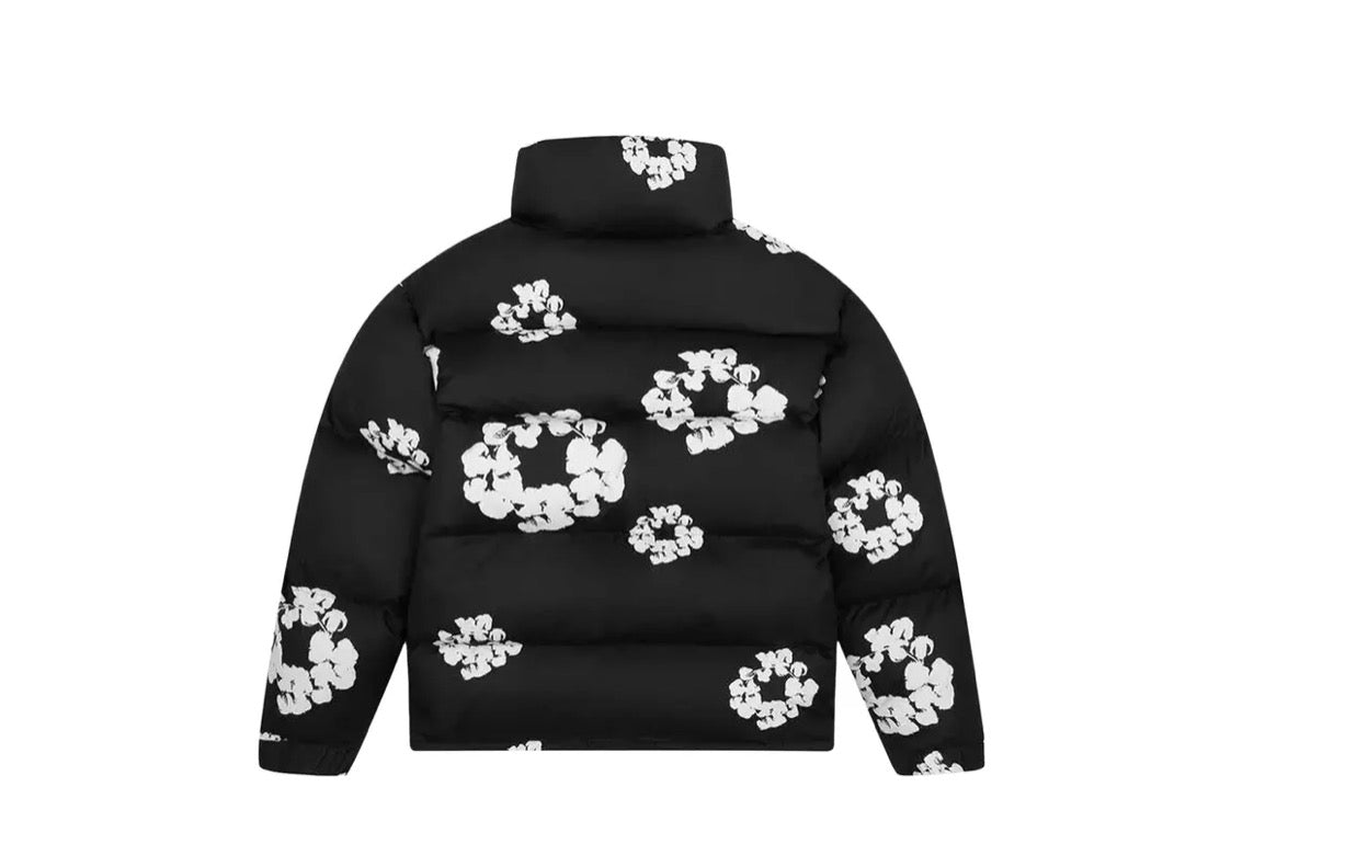 Denim Tears Wreath Puffer Jacket 'Black