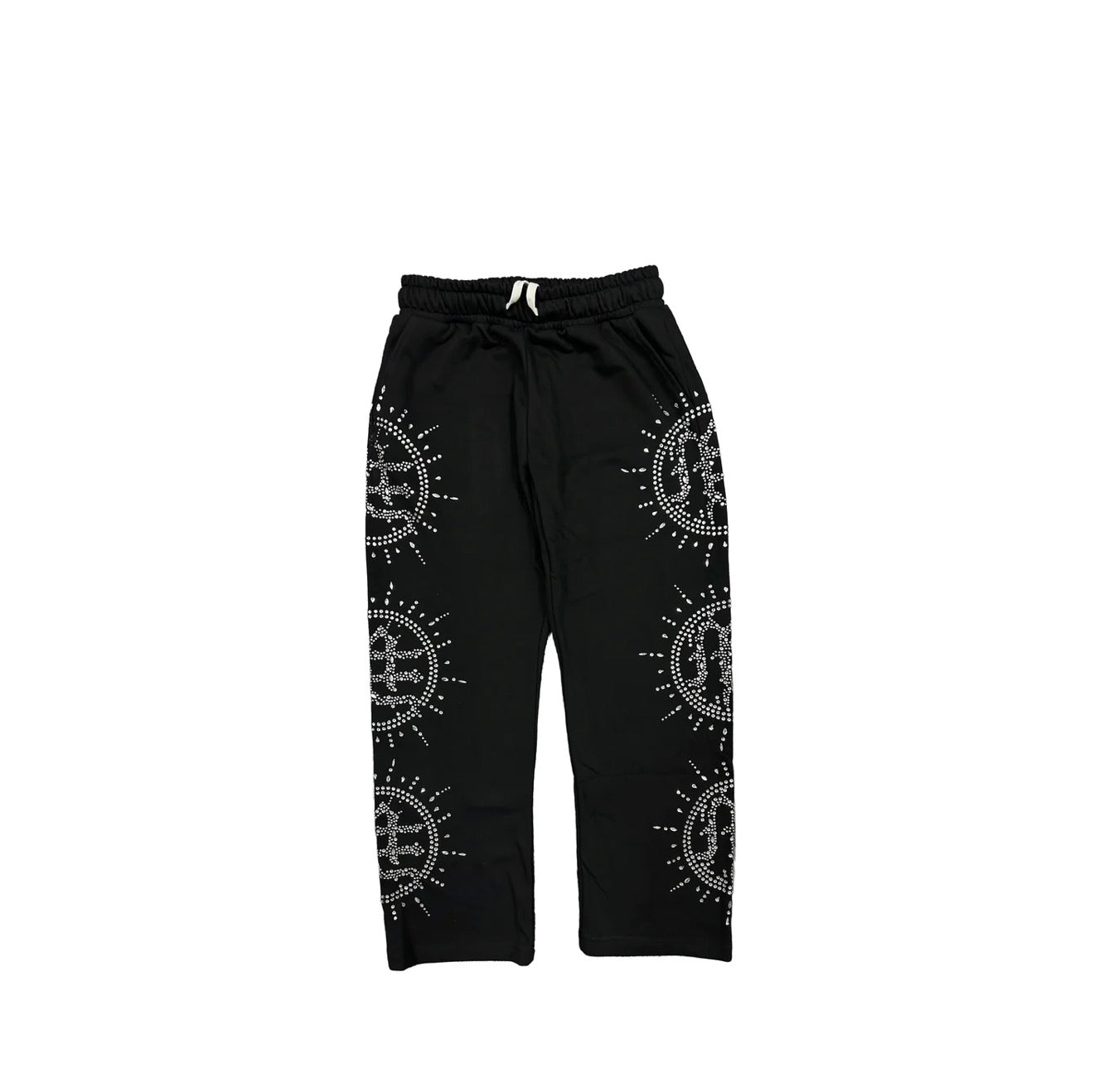 ‘Eclipse’ Black Rhinestone Sweats