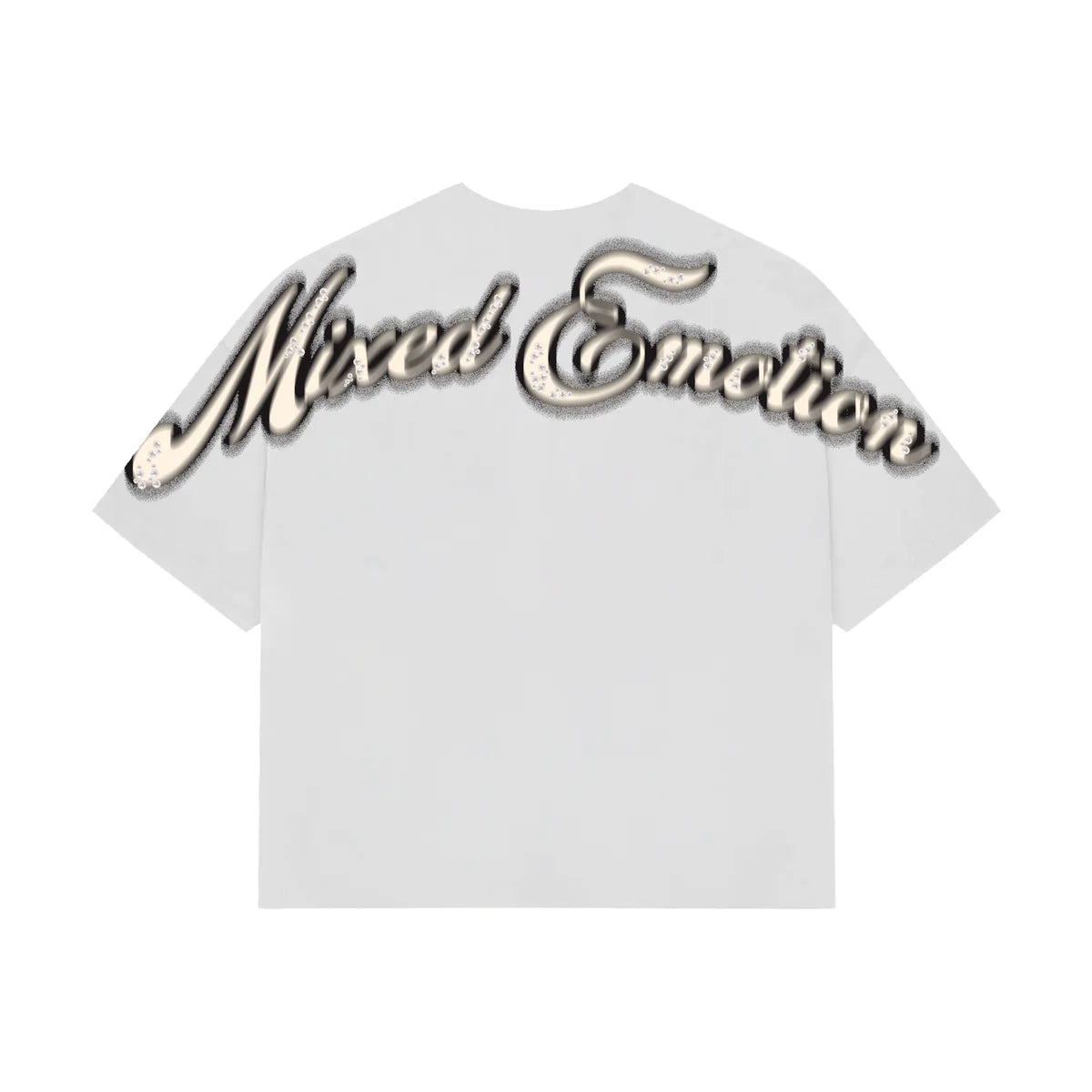 White “Pearl” Cropped Tee