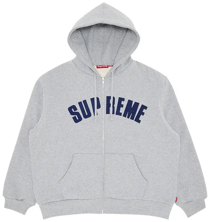 Supreme Arc Thermal Zip Up
Hooded Sweatshirt 'Heather Grey'