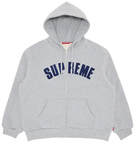 Supreme Arc Thermal Zip Up
Hooded Sweatshirt 'Heather Grey'