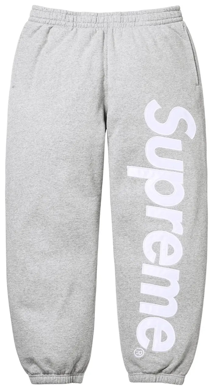 Supreme Satin Appliqué Sweatpant
'Heather Grey'