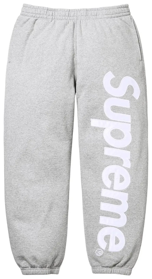 Supreme Satin Appliqué Sweatpant
'Heather Grey'