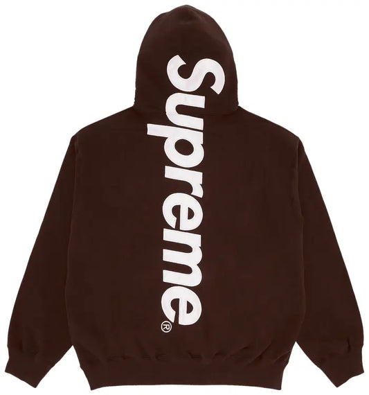 Supreme Satin Appliqué Hooded
Sweatshirt 'Brown'