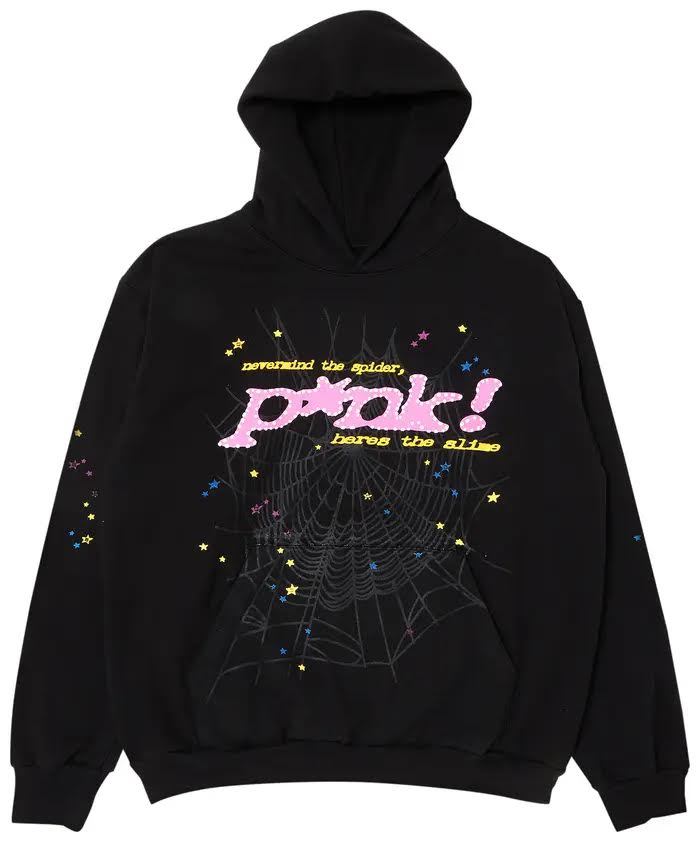 Sp5der P'nk Hoodie 'Black'