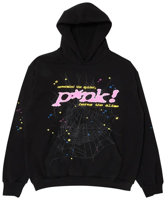 Sp5der P'nk Hoodie 'Black'