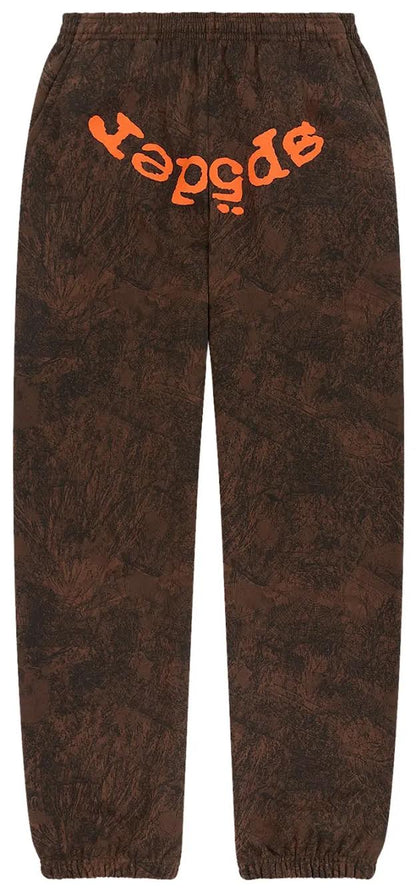 Sp5der T&F Tree Camo Sweatpant 'Brown'