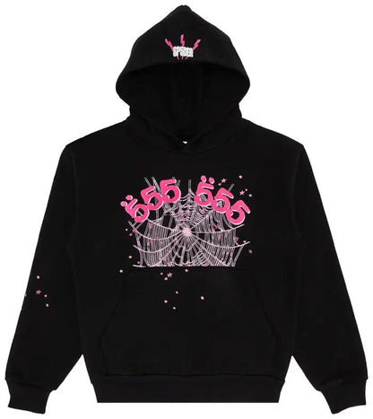 Sp5der Angel Number Hoodie 'Black'
