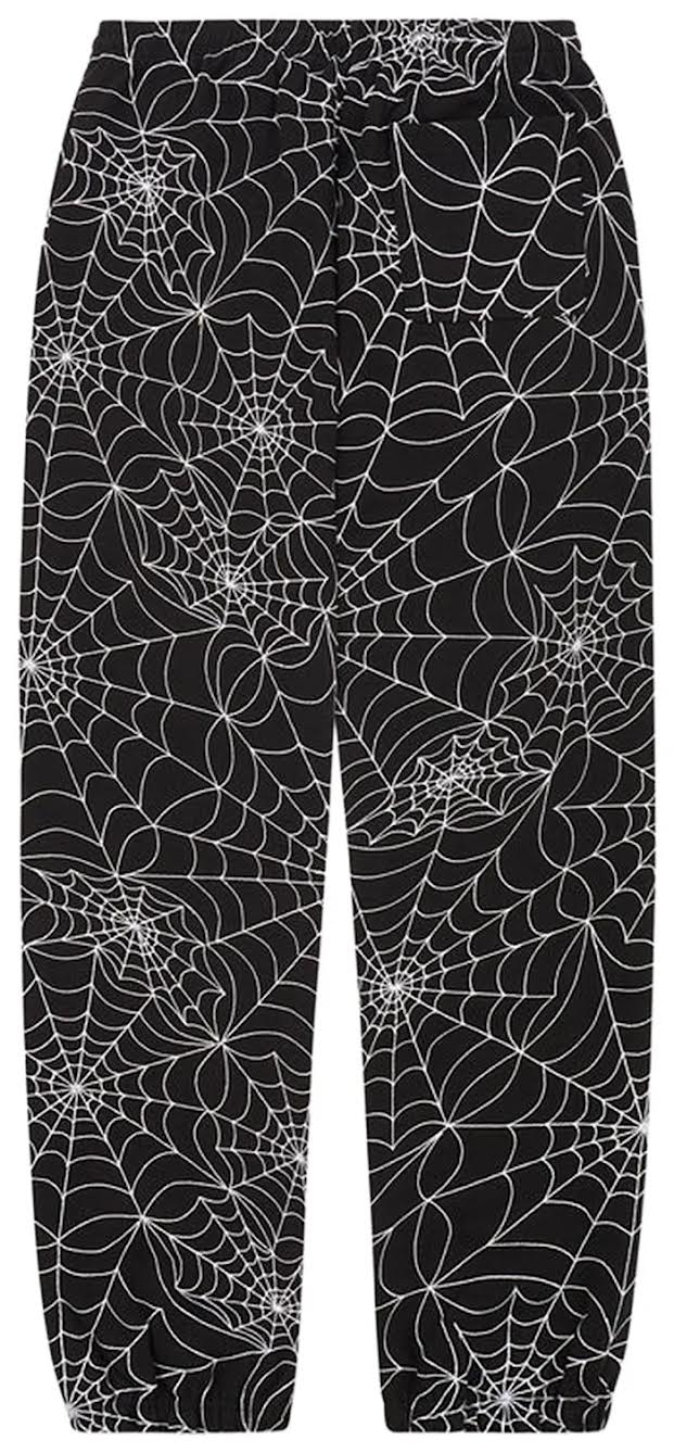 Sp5der Embroidered AOP Sweatpant 'Black'