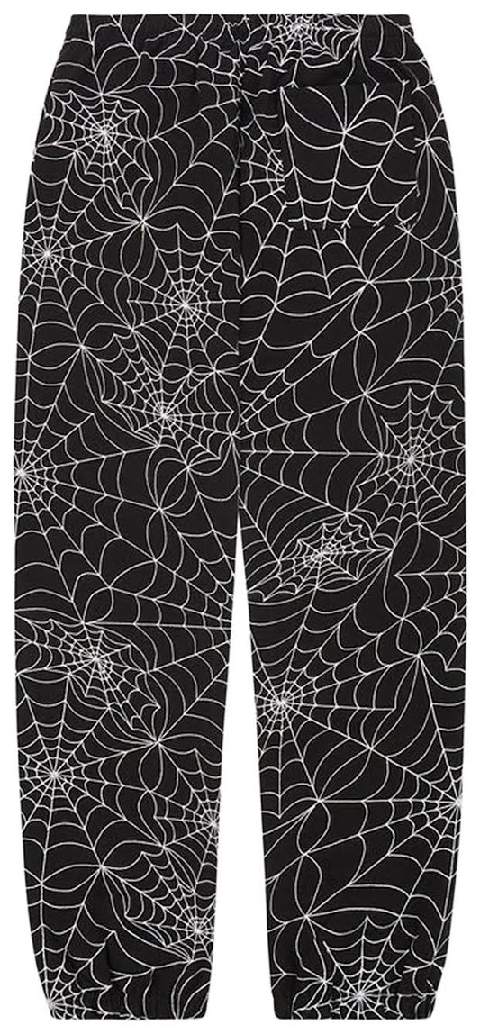 Sp5der Embroidered AOP Sweatpant 'Black'