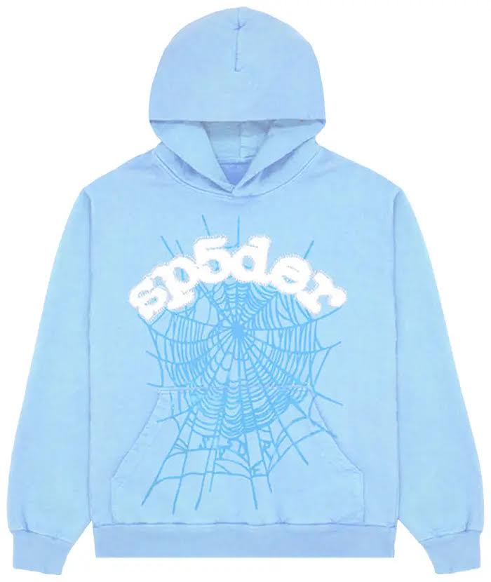 Sp5der Wed Hoodie 'Sky Blue'