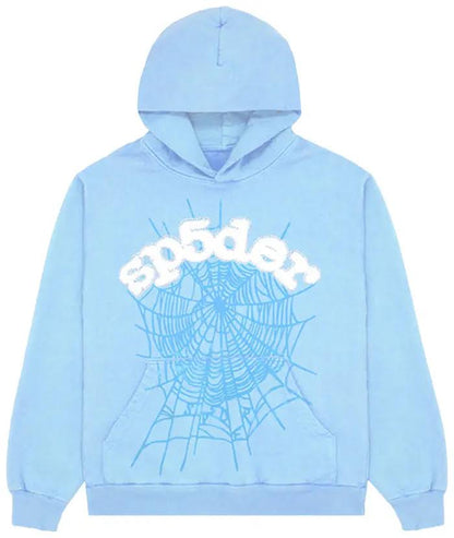 Sp5der Wed Hoodie 'Sky Blue'