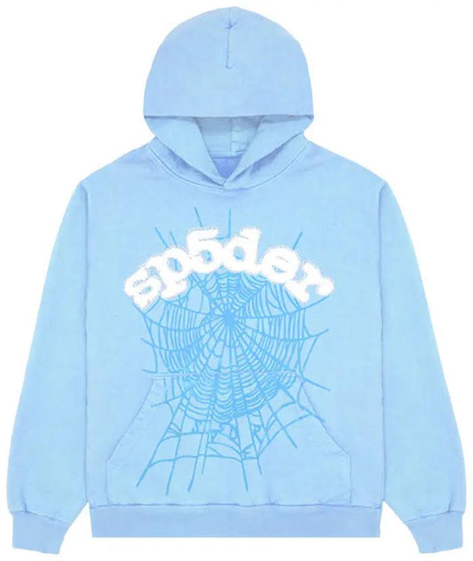 Sp5der Wed Hoodie 'Sky Blue'