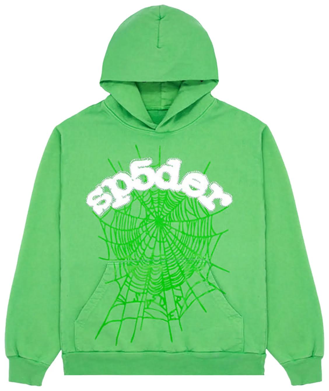 Sp5der Wed Hoodie 'Slime Green'