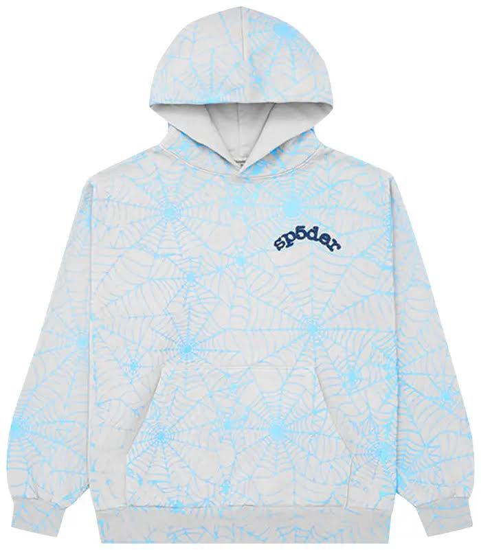 Sp5der AOP Wed Hoodie 'Heather Grey'