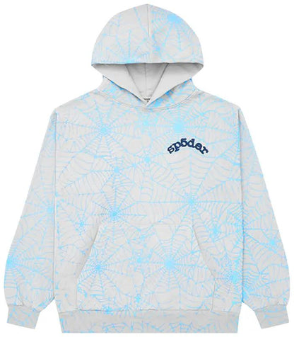 Sp5der AOP Wed Hoodie 'Heather Grey'