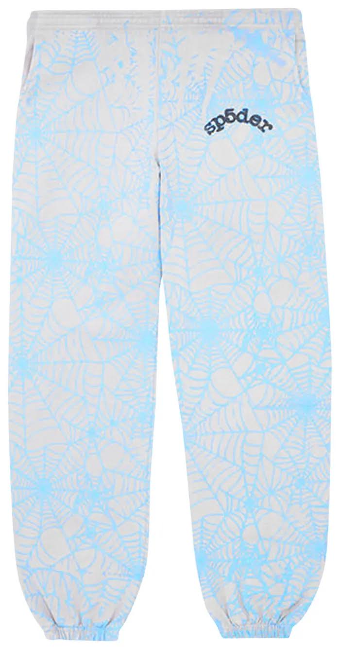 Sp5der AOP Wed Sweatpants 'Heather Grey'