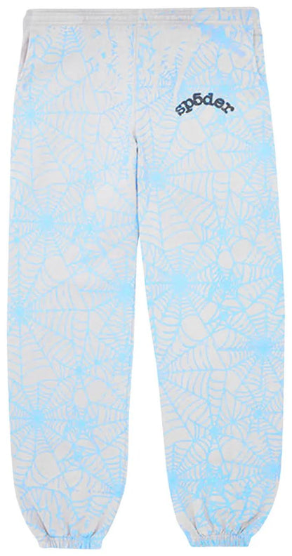 Sp5der AOP Wed Sweatpants 'Heather Grey'