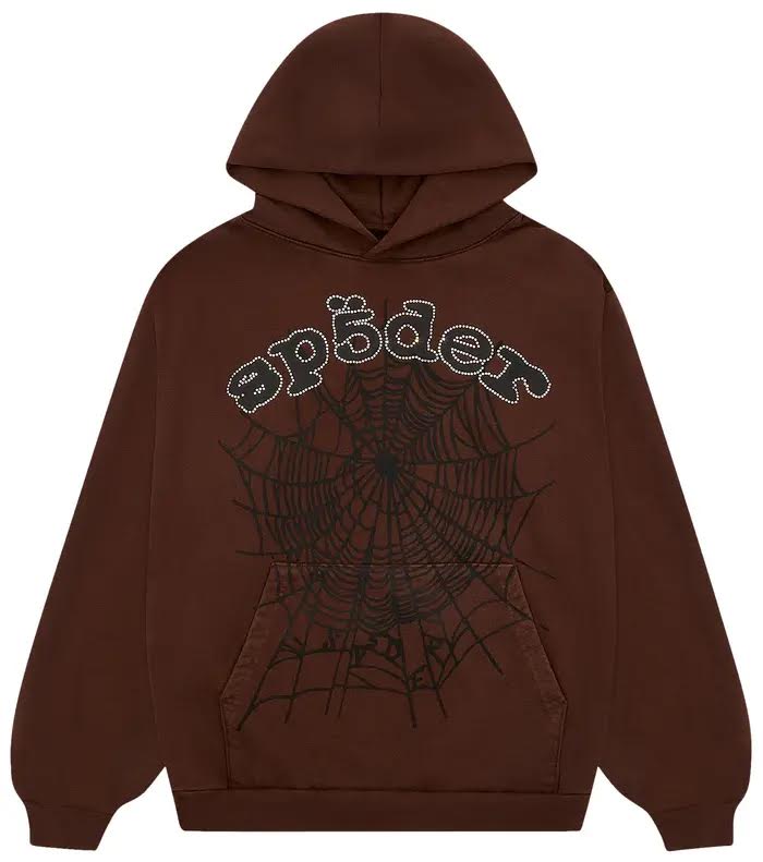 Sp5der Og Wed Hoodie 'Brown'