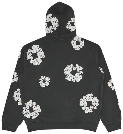 Denim Tears Rhinestone Wreath Zip
Hoodie 'Vintage Black'