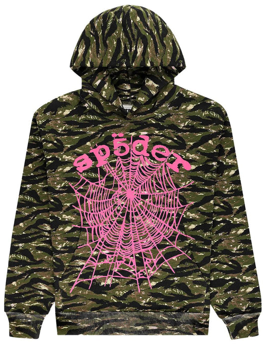 Sp5der Og Wed V2 Hoodie 'Tiger Camo'