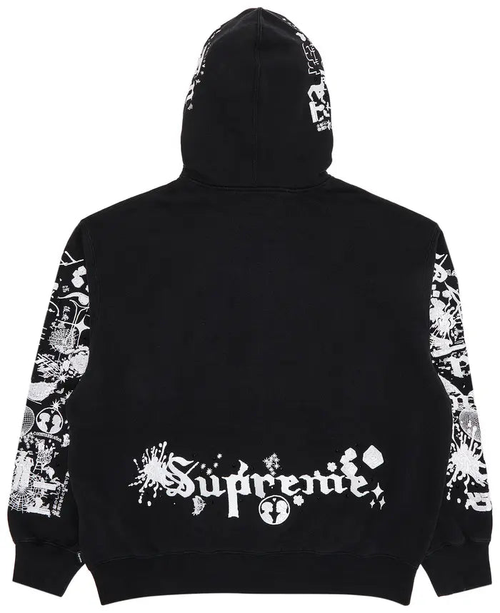 Supreme AOI Zip Up Hooded
Sweatshirt 'Black'
