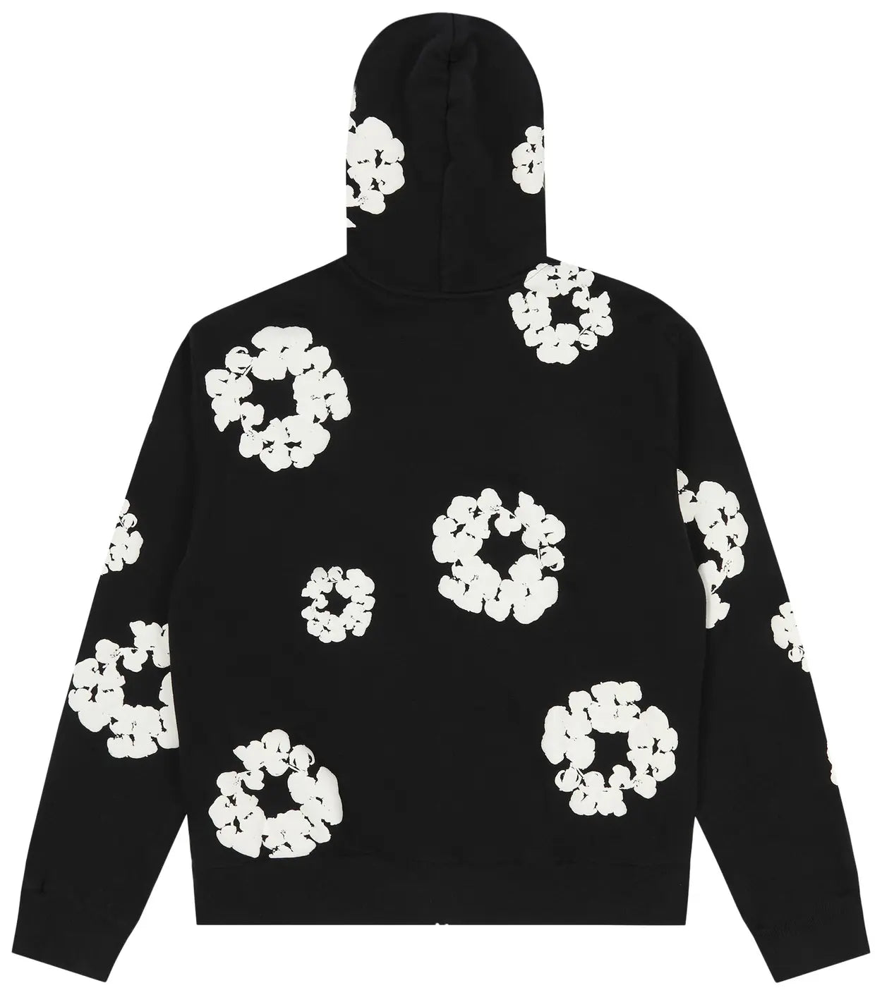 Denim Tears Cotton Wreath Zip Hoodie 'Black'