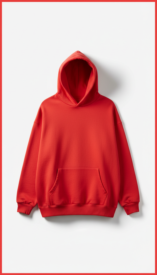 Sudadera oversize Flash roja