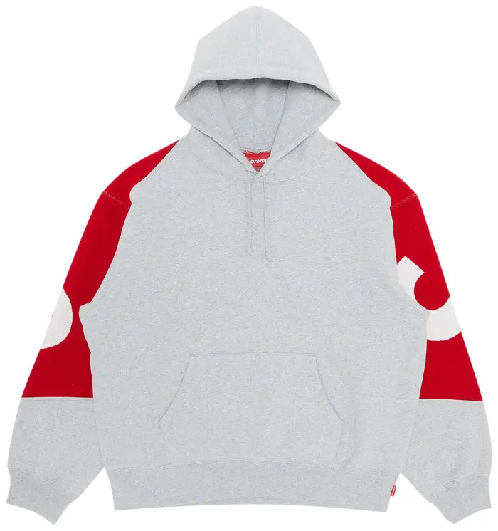 Supreme Big Logo Jacquard
Hooded Sweatshirt 'Heather Grey'