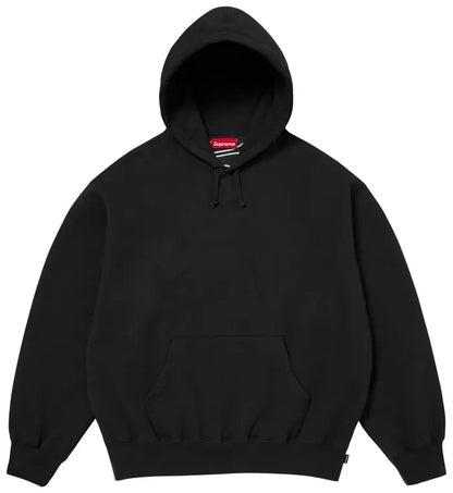 Supreme Satin Appliqué Hooded
Sweatshirt 'Black'