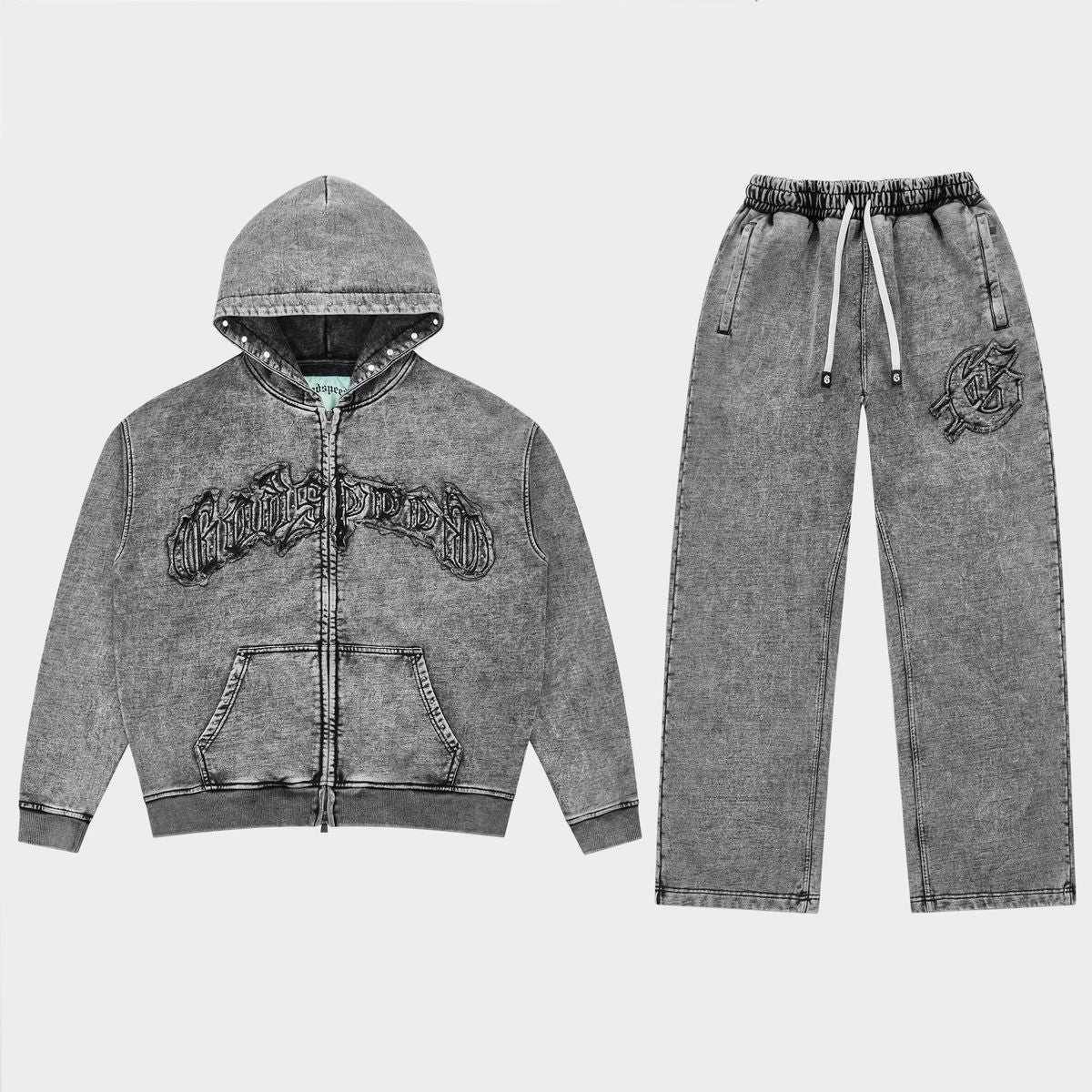Symmetric Studded Set (Acid Wash)