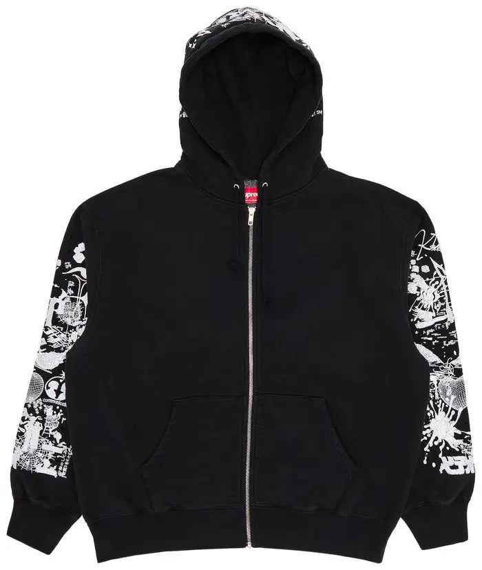 Supreme AOI Zip Up Hooded
Sweatshirt 'Black'