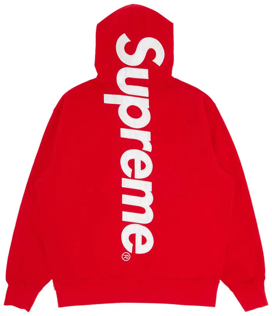 Supreme Satin Appliqué Hooded
Sweatshirt 'Red'