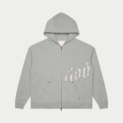 OG Logo Sweatsuit V2 (Grey/Silver Satin) BOOM