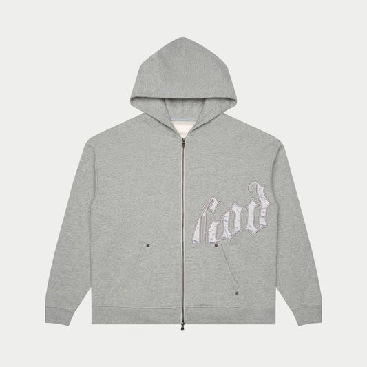 OG Logo Sweatsuit V2 (Grey/Silver Satin) BOOM