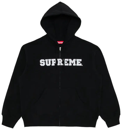 Supreme Collegiate Appliqué Zip Up
Hooded Sweatshirt 'Black'