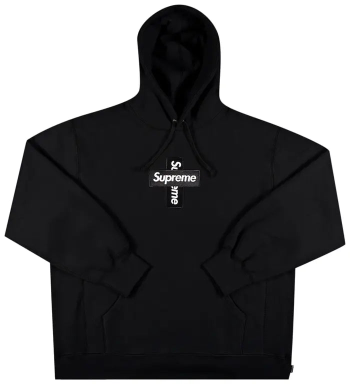 Supreme Cross Box Logo Hooded
Sweatshirt Black'
