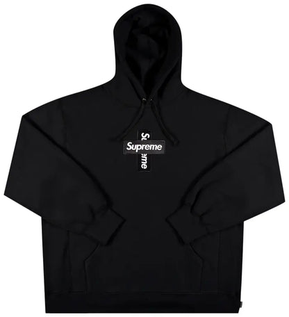 Supreme Cross Box Logo Hooded
Sweatshirt Black'