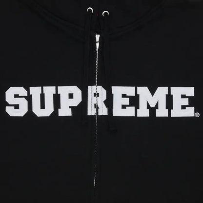 Supreme Collegiate Appliqué Zip Up
Hooded Sweatshirt 'Black'