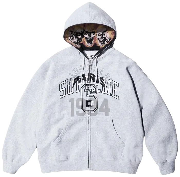 Supreme x MM6 Maison Margiela
Zip Up Hooded Sweatshirt 'Ash
Grey'
