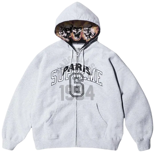 Supreme x MM6 Maison Margiela
Zip Up Hooded Sweatshirt 'Ash
Grey'