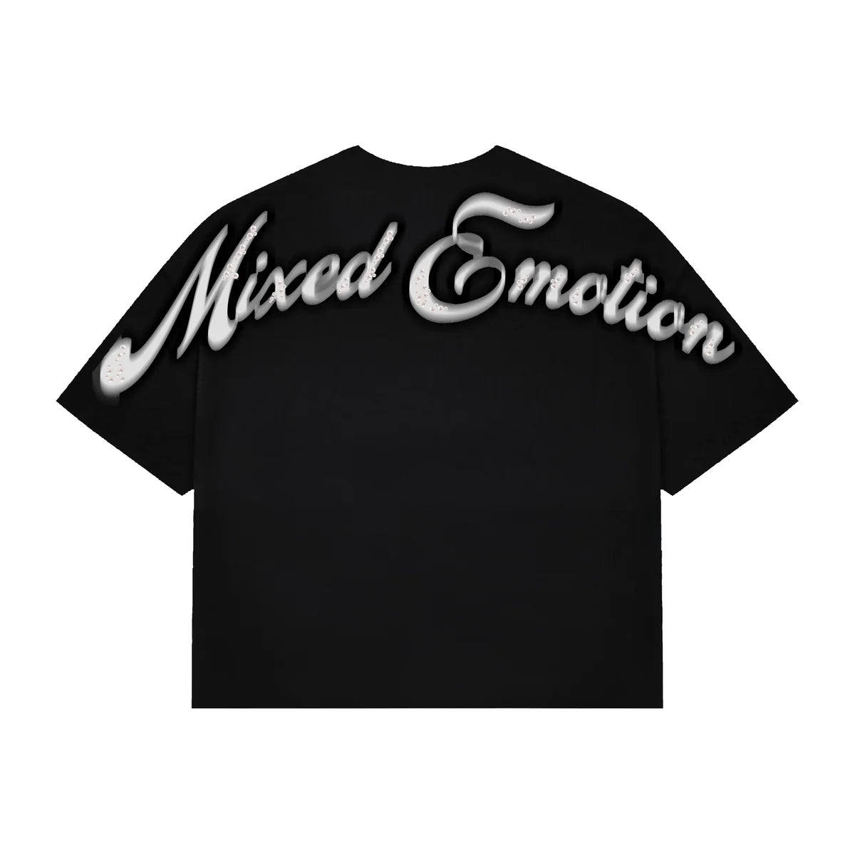 Black “Pearl” Cropped Tee
