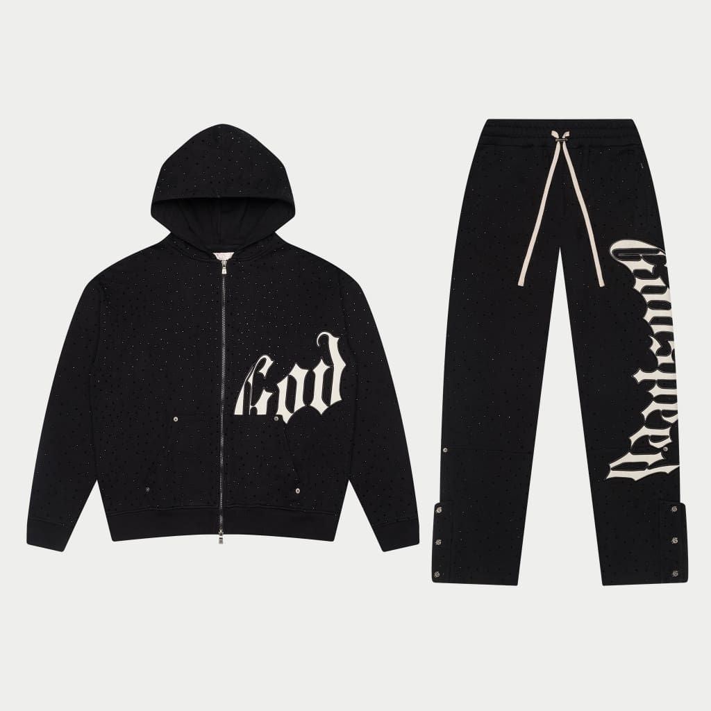 OG Logo VVS ? Sweatsuit V2 (Black/White) BOOM