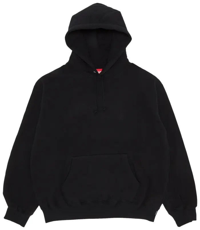 Supreme Satin Appliqué Hooded
Sweatshirt 'Black'